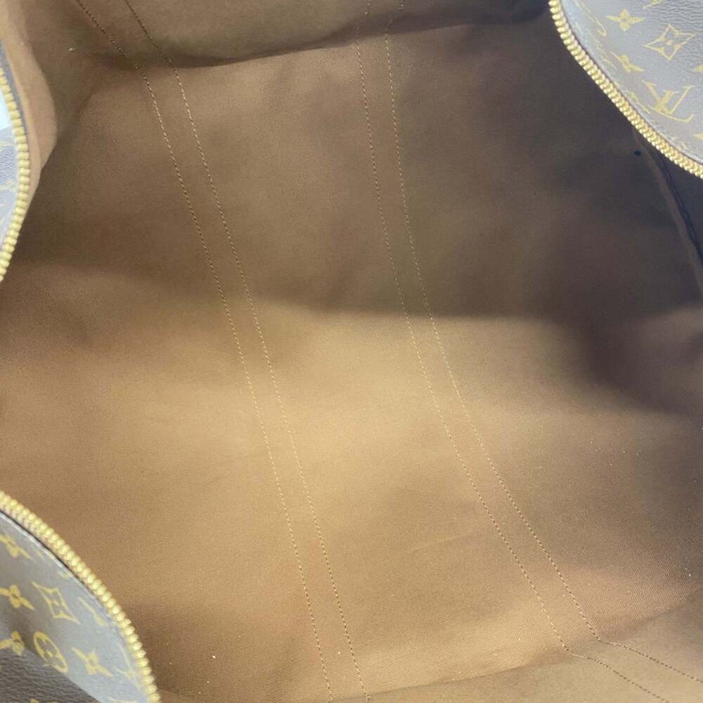 LOUIS VUITTON Brown Monogram Keepall 55 Boston Bag - Picture 4 of 13